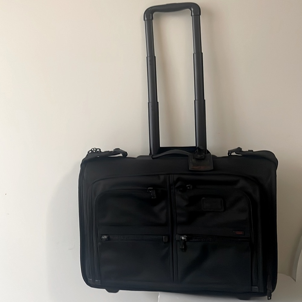Tumi Alpha Black 2 Wheeled Carry-On Rolling Garment Bag